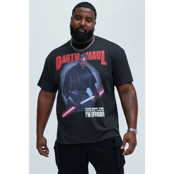Star Wars Darth Maul Efficient Short Sleeve Tee T-Shirt Sci-Fi Movie Mens - Picture 4 of 5